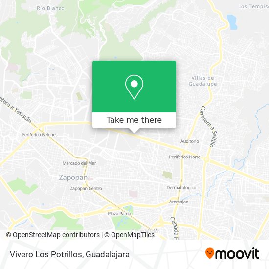 Vivero Los Potrillos map