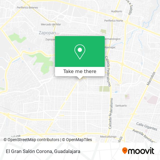 El Gran Salón Corona map