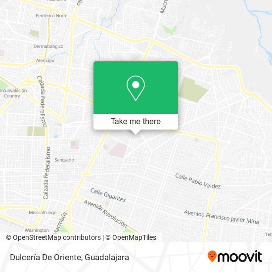 Dulcería De Oriente map