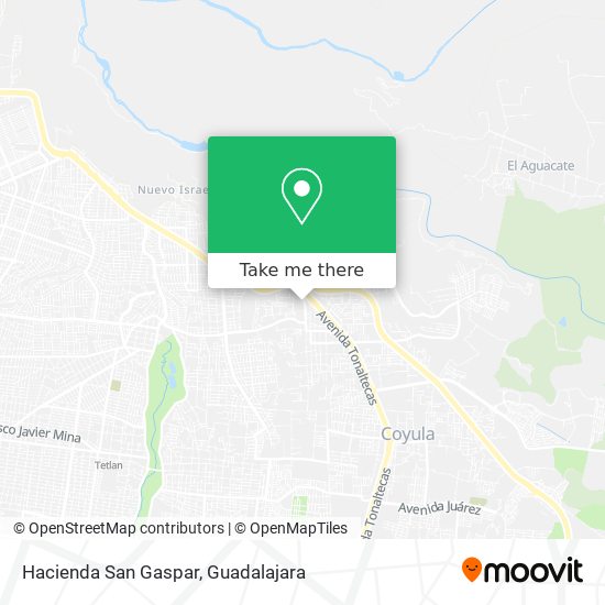 Hacienda San Gaspar map