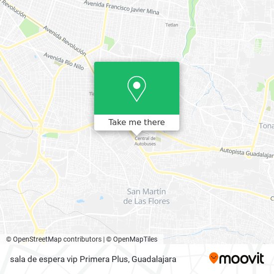 Mapa de sala de espera vip Primera Plus