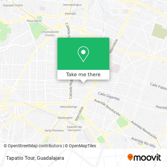 Tapatío Tour map