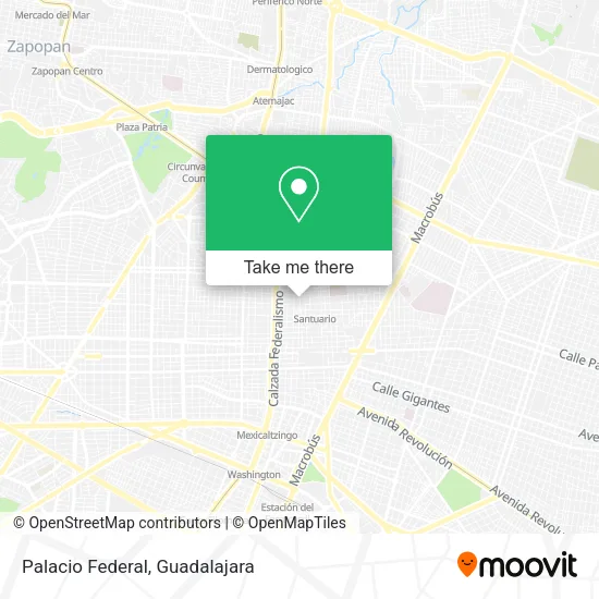 Palacio Federal map