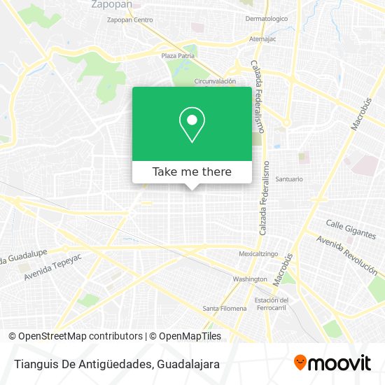 Tianguis De Antigüedades map