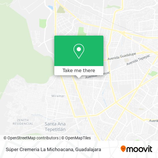 Súper Cremeria La Michoacana map