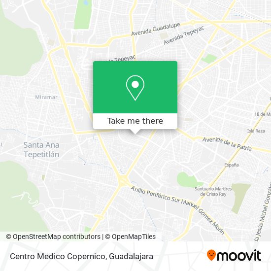 Centro Medico Copernico map