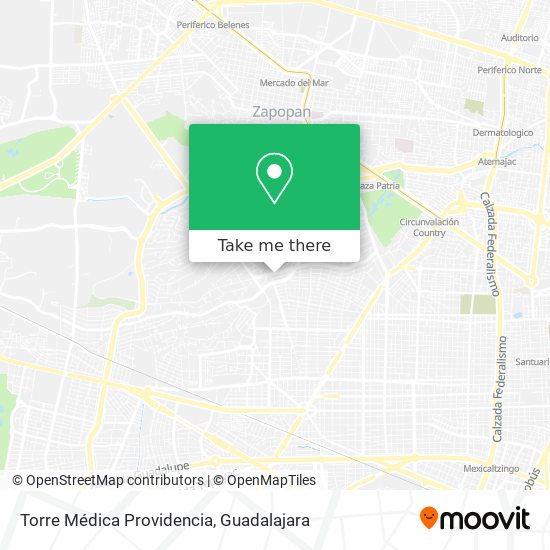 Mapa de Torre Médica Providencia