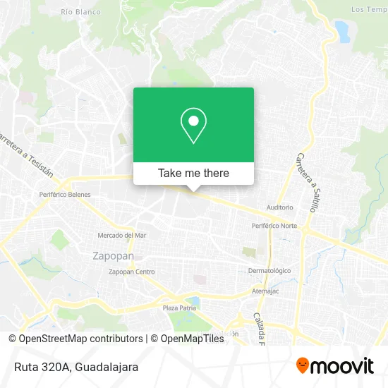 Ruta 320A map