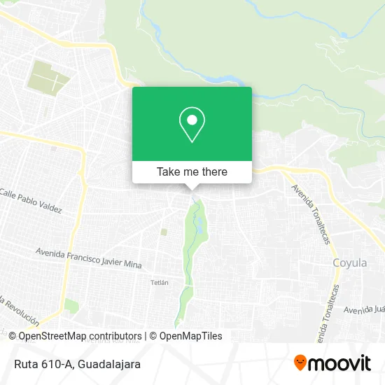 Ruta 610-A map