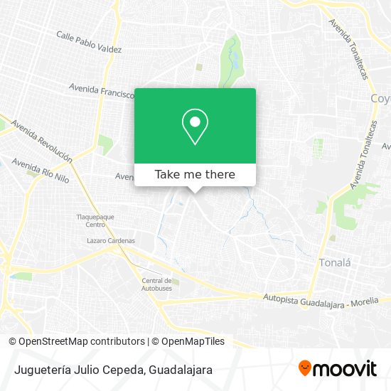 Mapa de Juguetería Julio Cepeda
