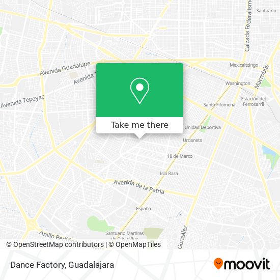 Mapa de Dance Factory