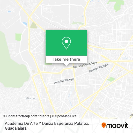 Academia De Arte Y Danza Esperanza Palafox map