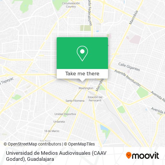 Mapa de Universidad de Medios Audiovisuales (CAAV Godard)