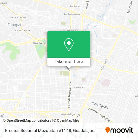 Mapa de Erectus Sucursal Mezquitan #1148
