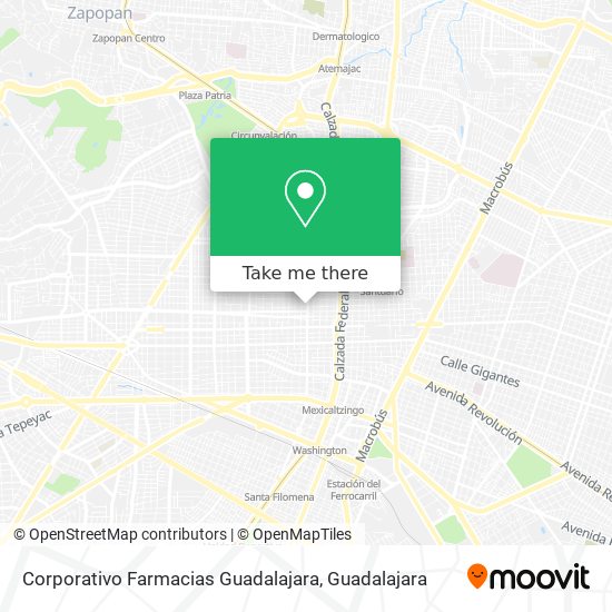 Corporativo Farmacias Guadalajara map