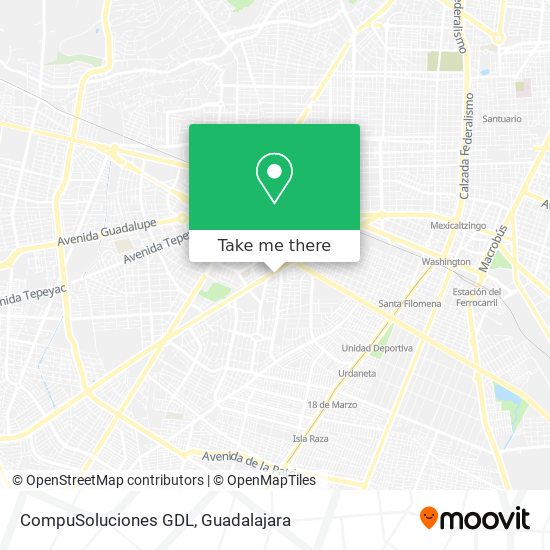 Mapa de CompuSoluciones GDL