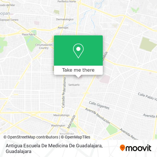 Antigua Escuela De Medicina De Guadalajara map