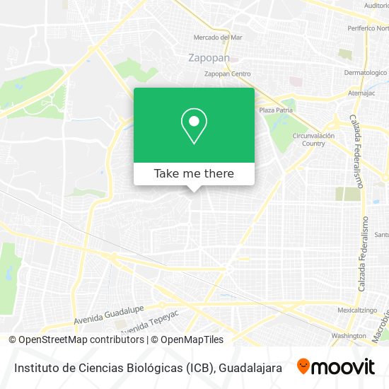 Mapa de Instituto de Ciencias Biológicas (ICB)