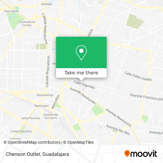 Mapa de Chenson Outlet