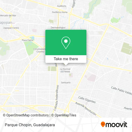 Parque Chopin map