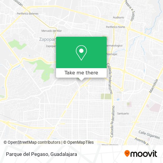 Mapa de Parque del Pegaso