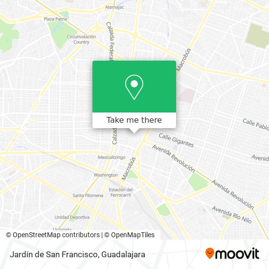 Jardín de San Francisco map