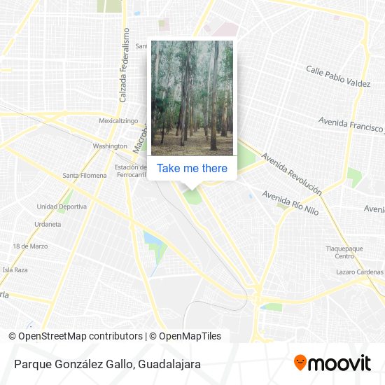 Parque González Gallo map