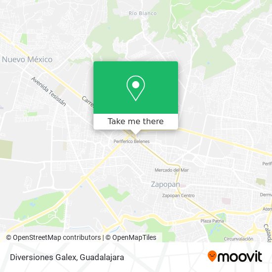 Mapa de Diversiones Galex