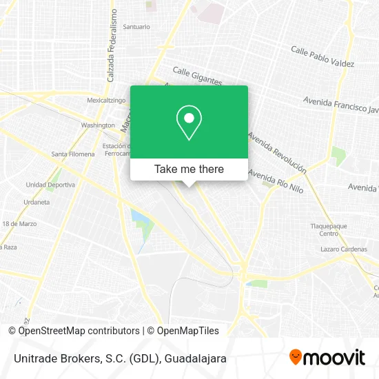 Unitrade Brokers, S.C. (GDL) map