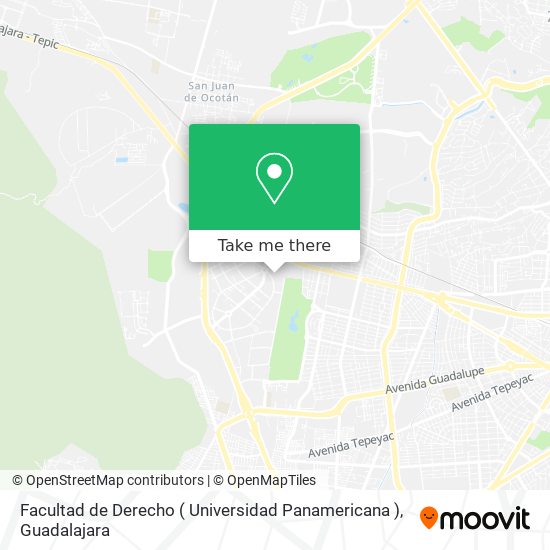 Mapa de Facultad de Derecho ( Universidad Panamericana )