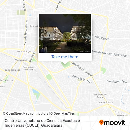 Centro Universitario de Ciencias Exactas e Ingenierías (CUCEI) map