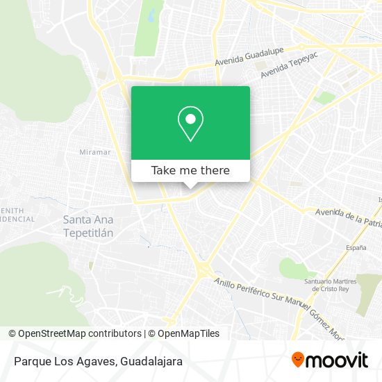 Mapa de Parque Los Agaves