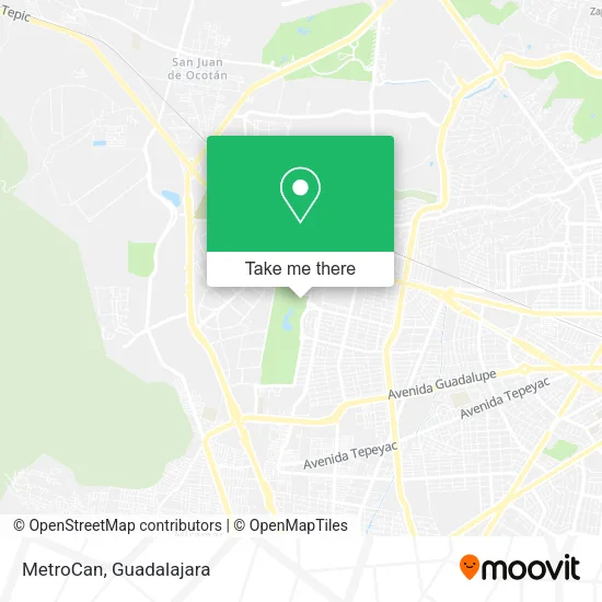 MetroCan map
