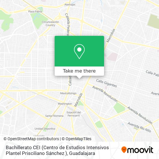 Mapa de Bachillerato CEI (Centro de Estudios Intensivos Plantel Prisciliano Sánchez )