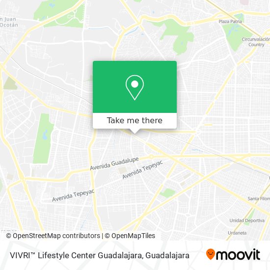 VIVRI™ Lifestyle Center Guadalajara map