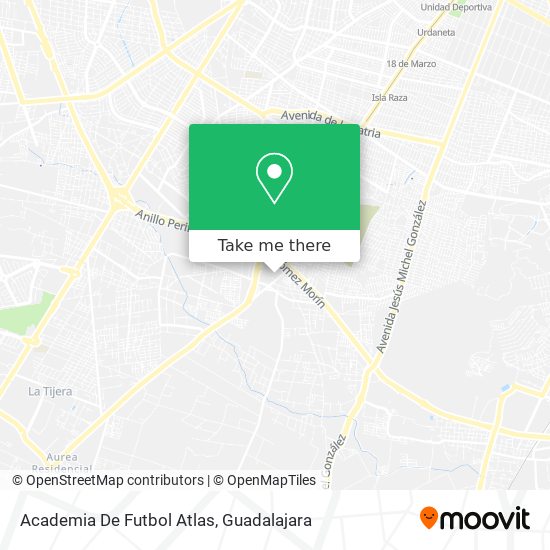 Academia De Futbol Atlas map