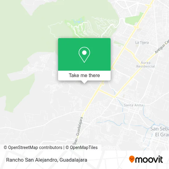 Rancho San Alejandro map