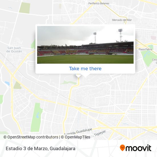 Mapa de Estadio 3 de Marzo