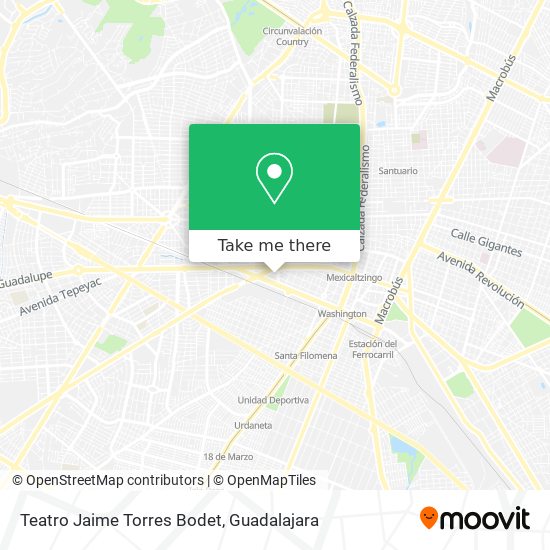 Mapa de Teatro Jaime Torres Bodet