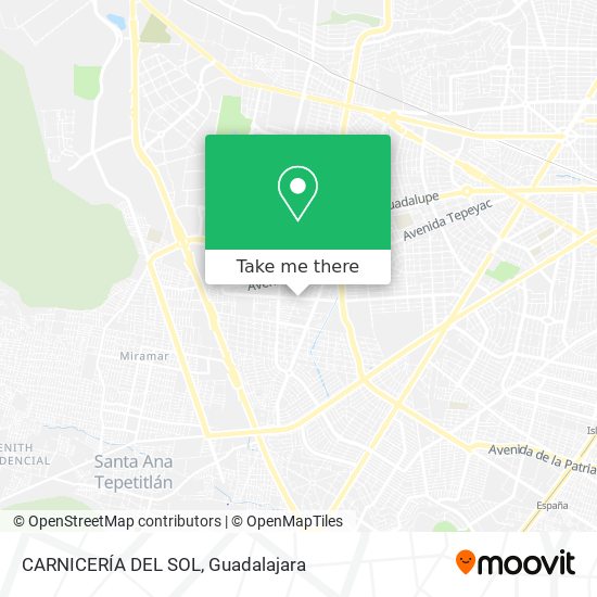 Mapa de CARNICERÍA DEL SOL