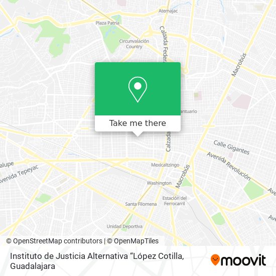 Instituto de Justicia Alternativa “López Cotilla map