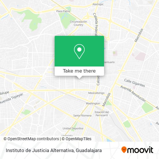 Mapa de Instituto de Justicia Alternativa