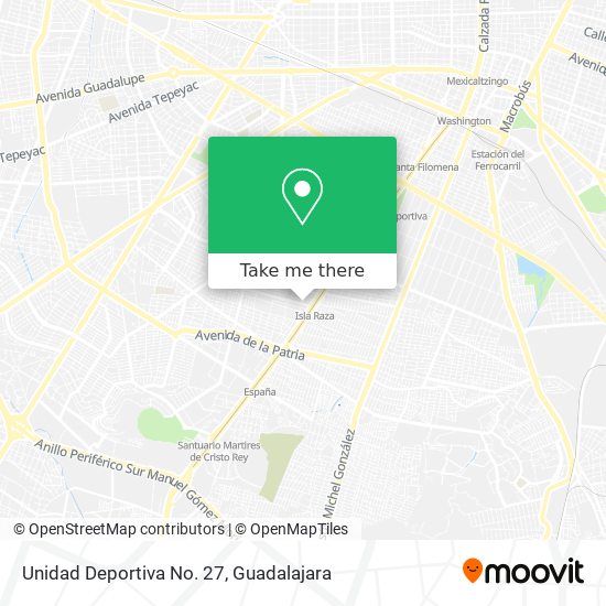 Unidad Deportiva No. 27 map