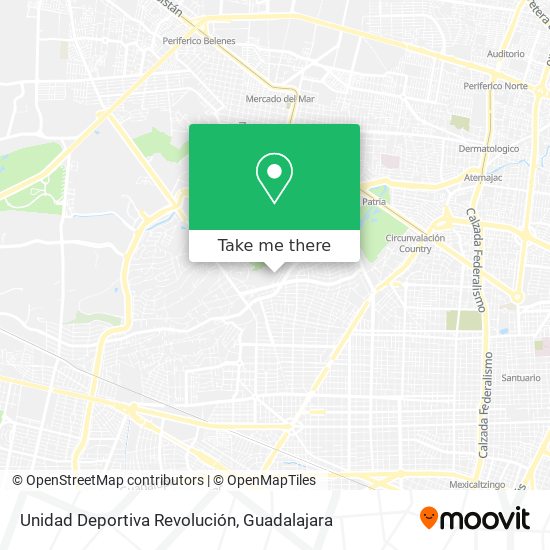 Unidad Deportiva Revolución map