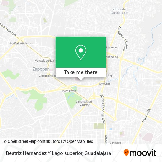 Beatriz Hernandez Y Lago superior map