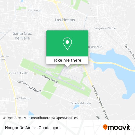 Mapa de Hangar De Airlink