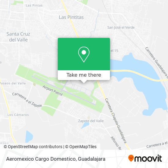 Aeromexico Cargo Domestico map