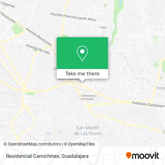 Residencial Camichines map