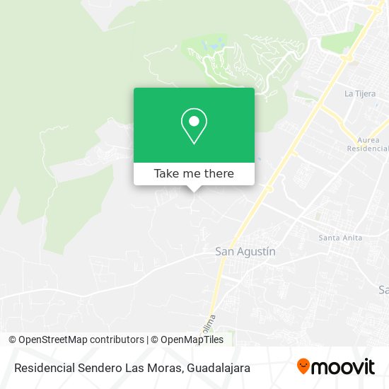 Residencial Sendero Las Moras map