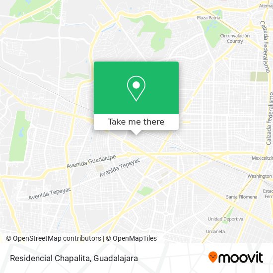 Mapa de Residencial Chapalita